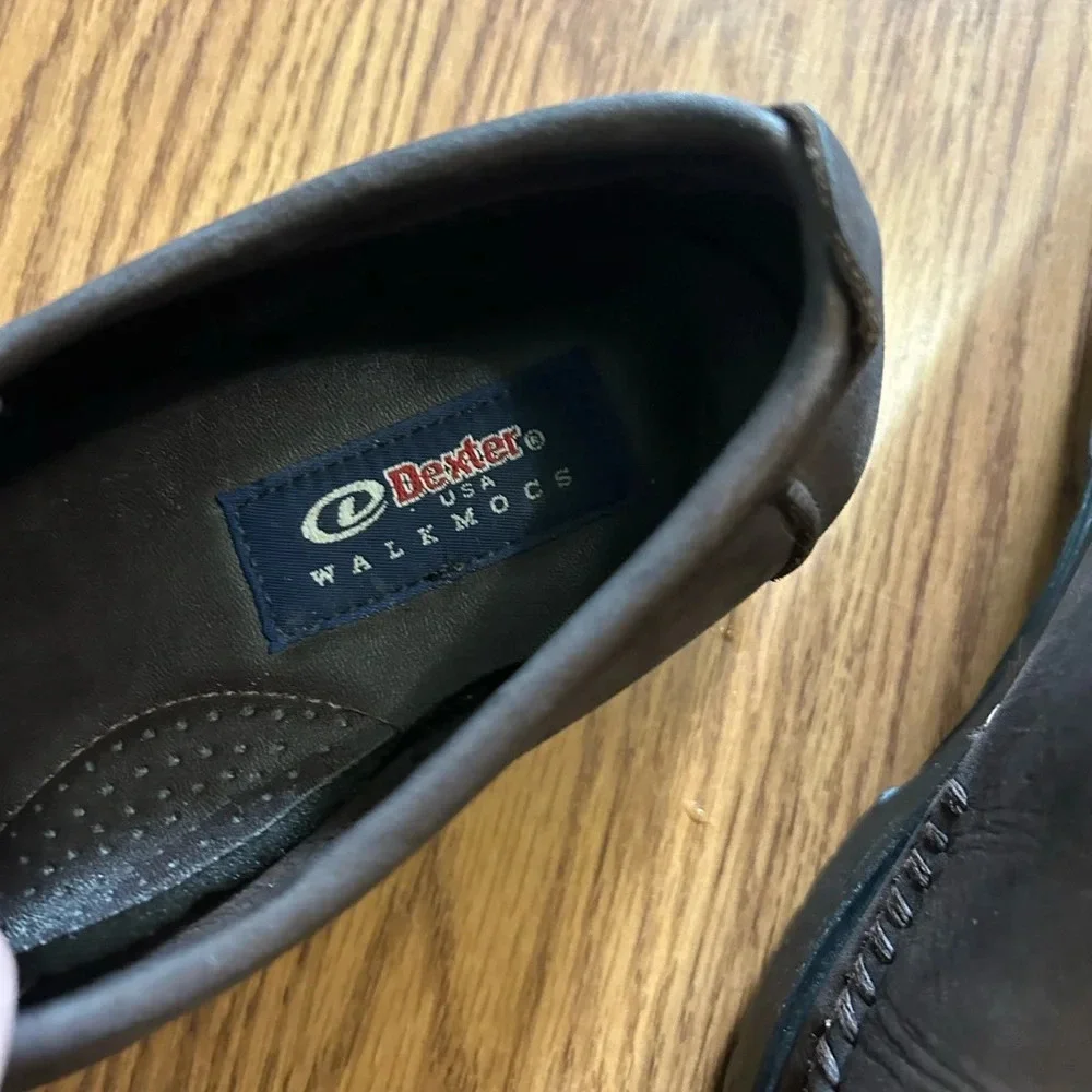 Dexter WalkMocs Comfort Leather Men’s Size 9 Dark Brown Made in USA